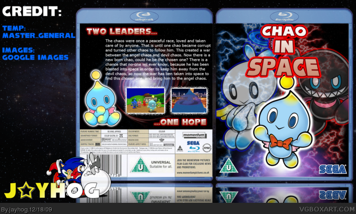 Chao In Space box art cover