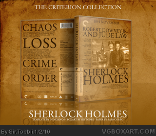Sherlock Holmes box art cover