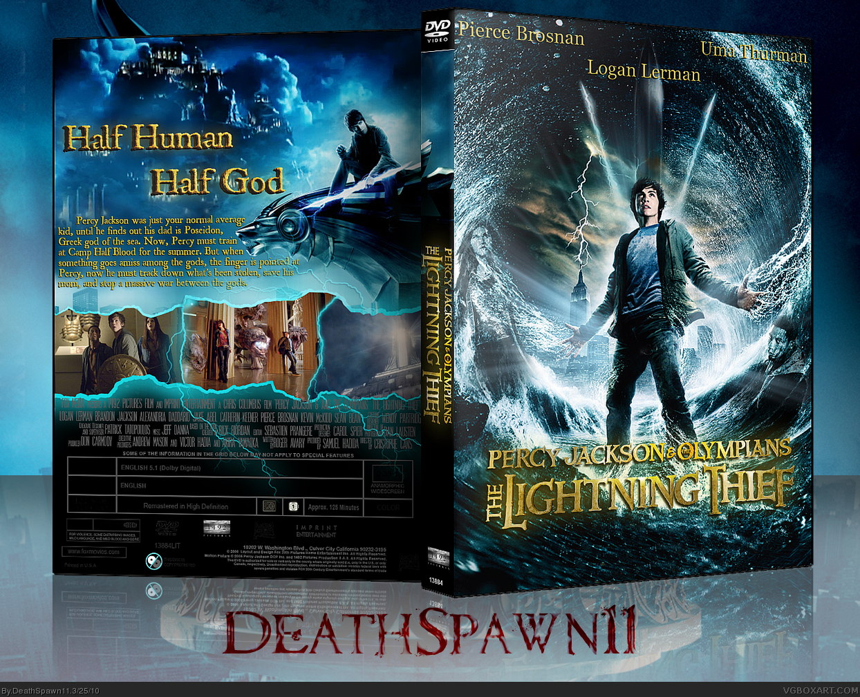 Percy Jackson & The Olympians: The Lightning Thief box cover