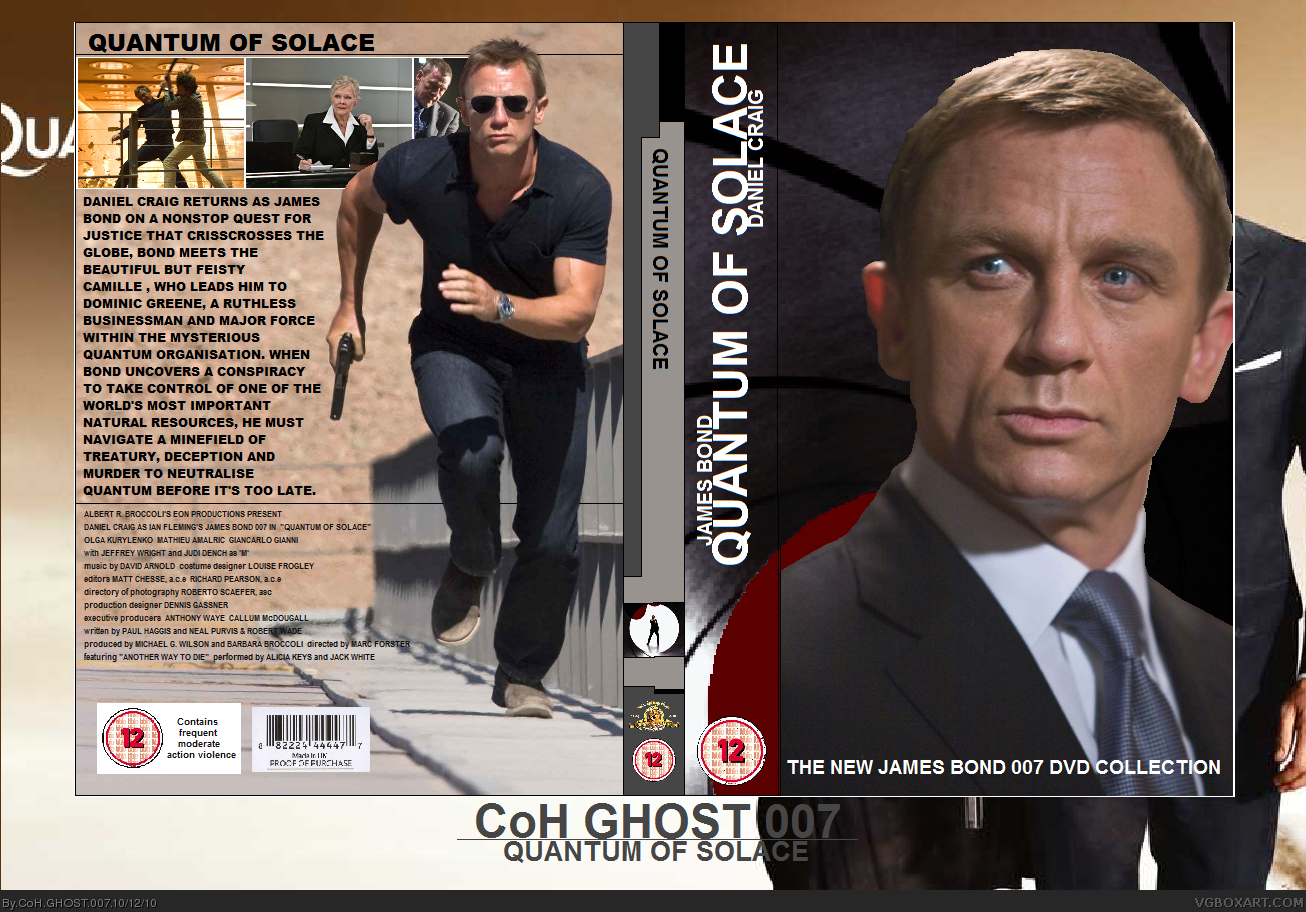 Quantum of solace - the new 007 DVD collection box cover