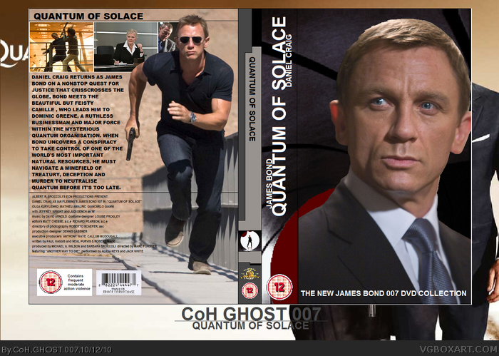 Quantum of solace - the new 007 DVD collection box art cover