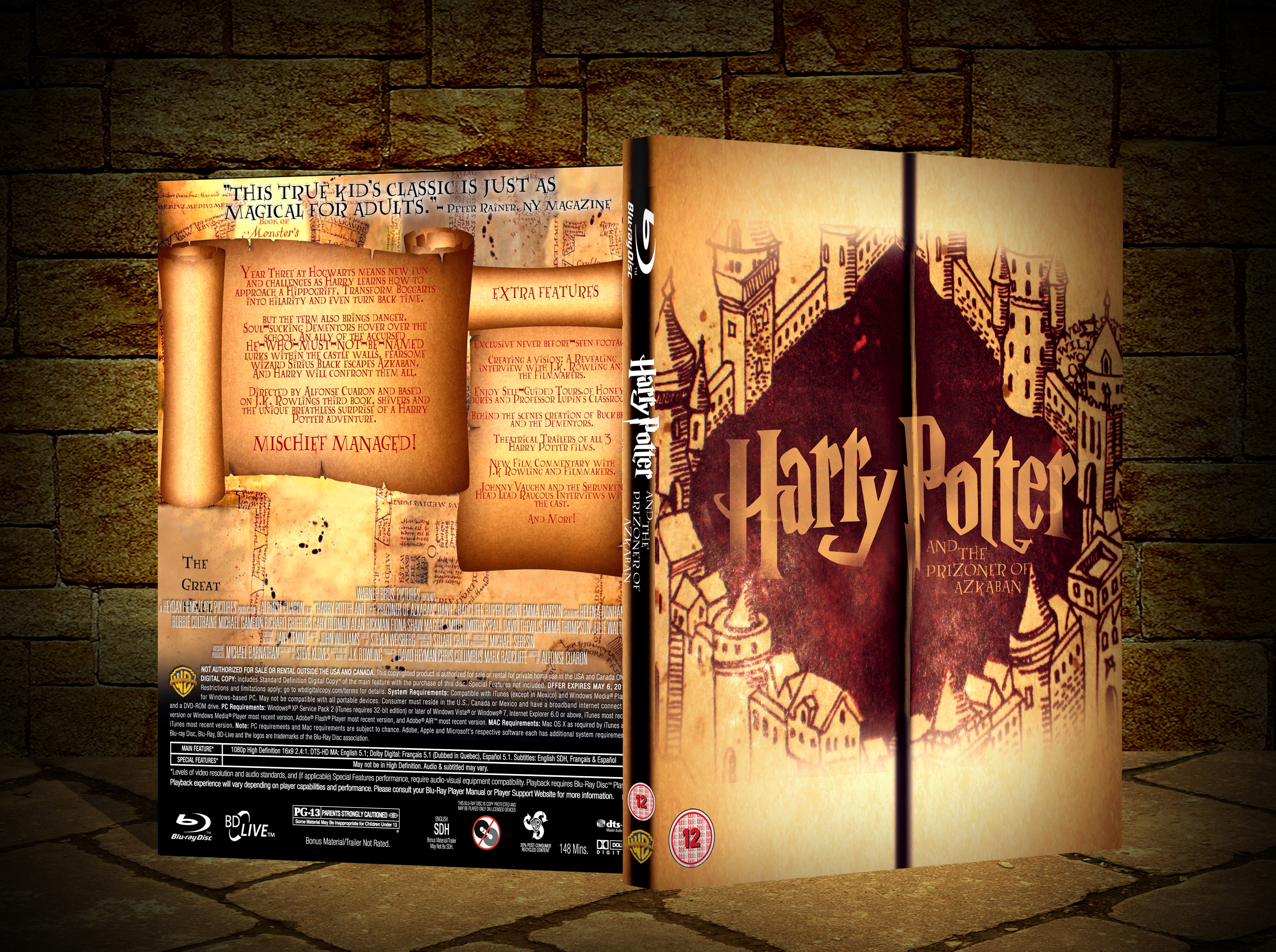 Harry Potter and the Prizoner of Azkaban box cover