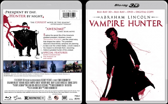 Abraham Lincoln - Vampire Hunter box art cover