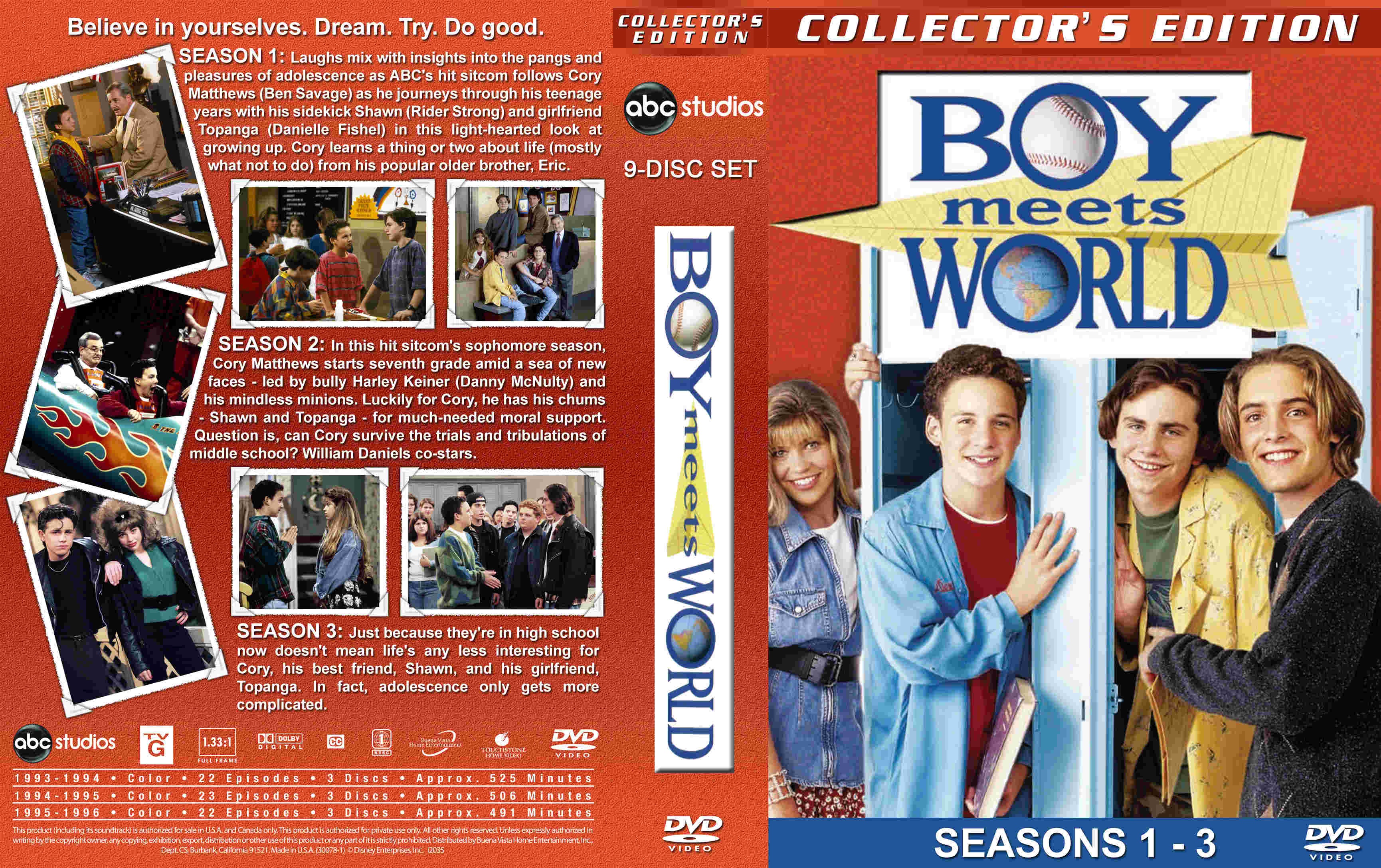 Boy Meets World Season 1-3 box cover
