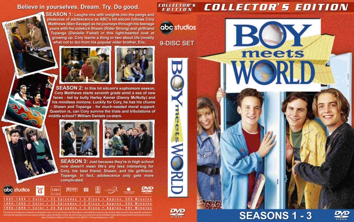 Boy Meets World Season 1-3 box art cover