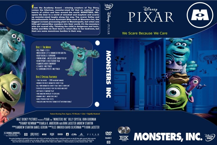 Monsters Inc. box cover