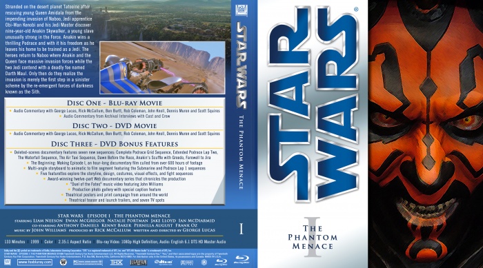 Star Wars I: The Phantom Menace box art cover