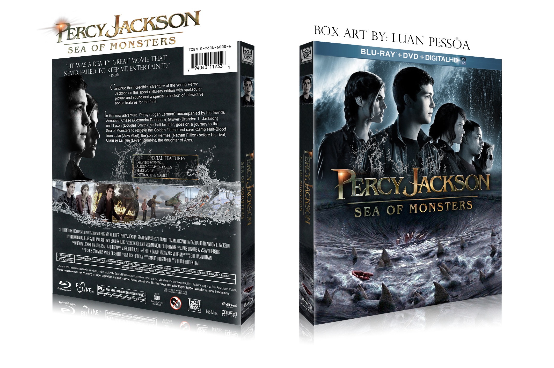 Percy Jackson: Sea of Monsters box cover