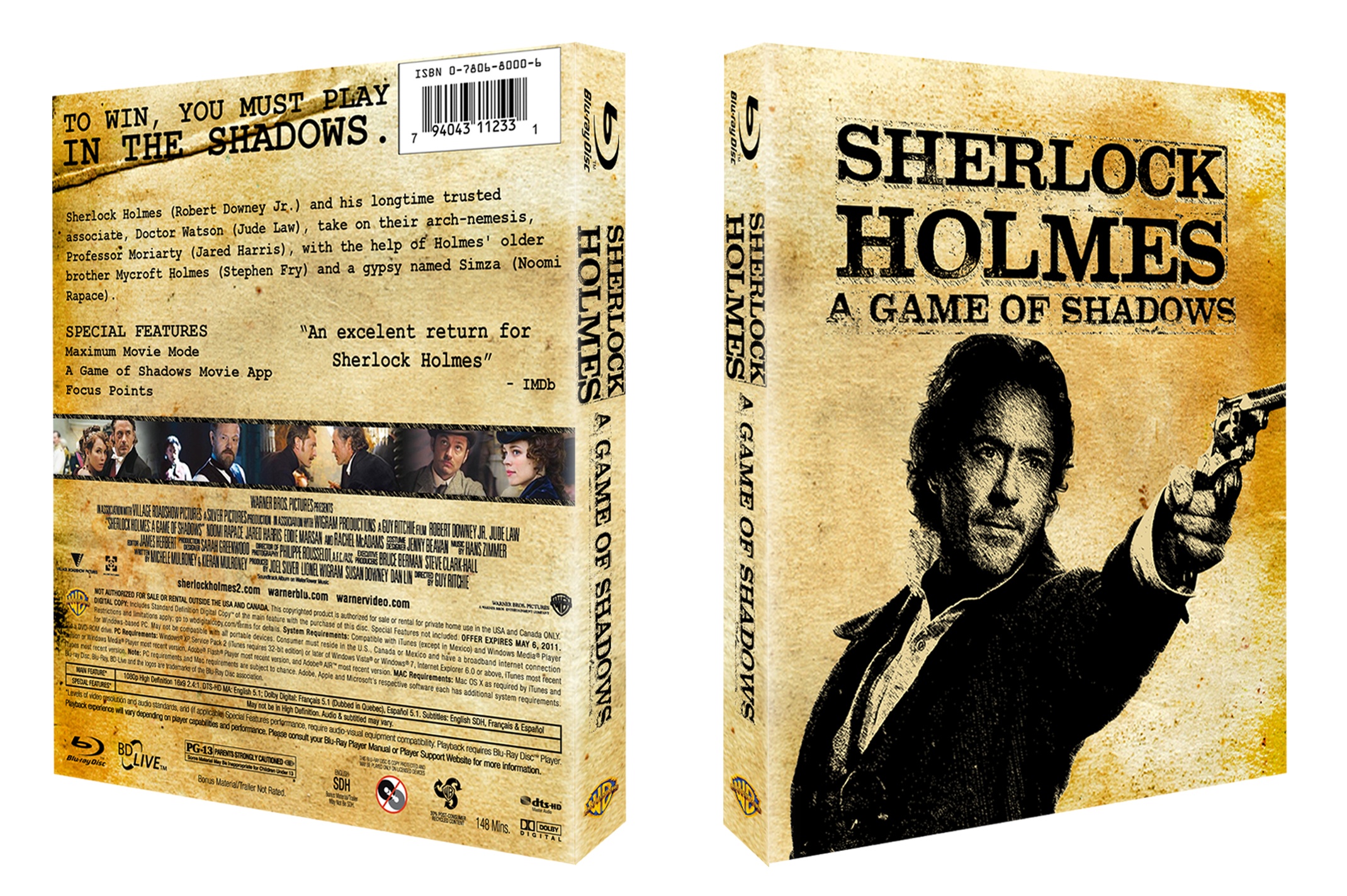 Sherlock Holmes: A Game of Shadows box cover