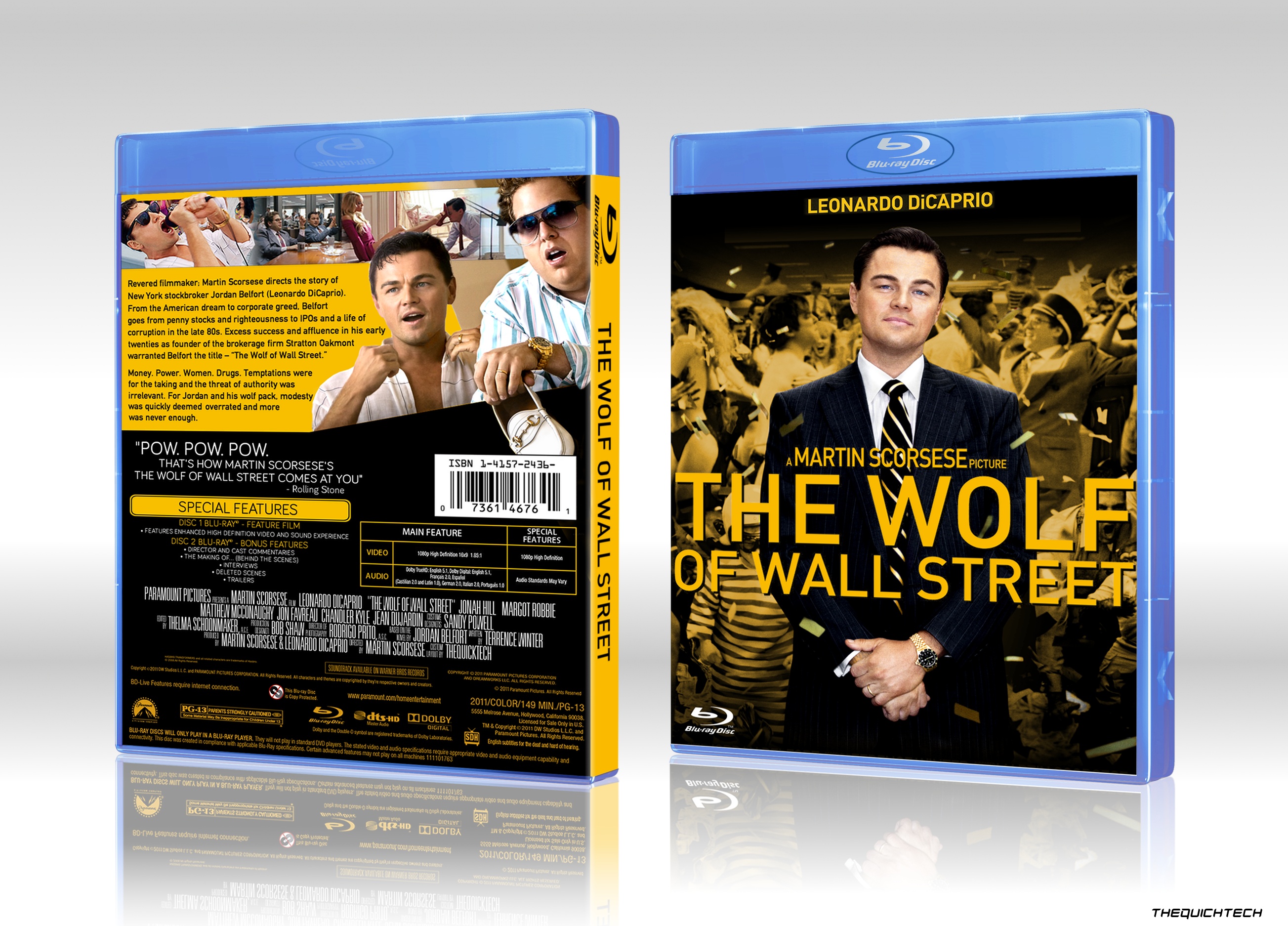 The Wolf Of Wall Street box cover