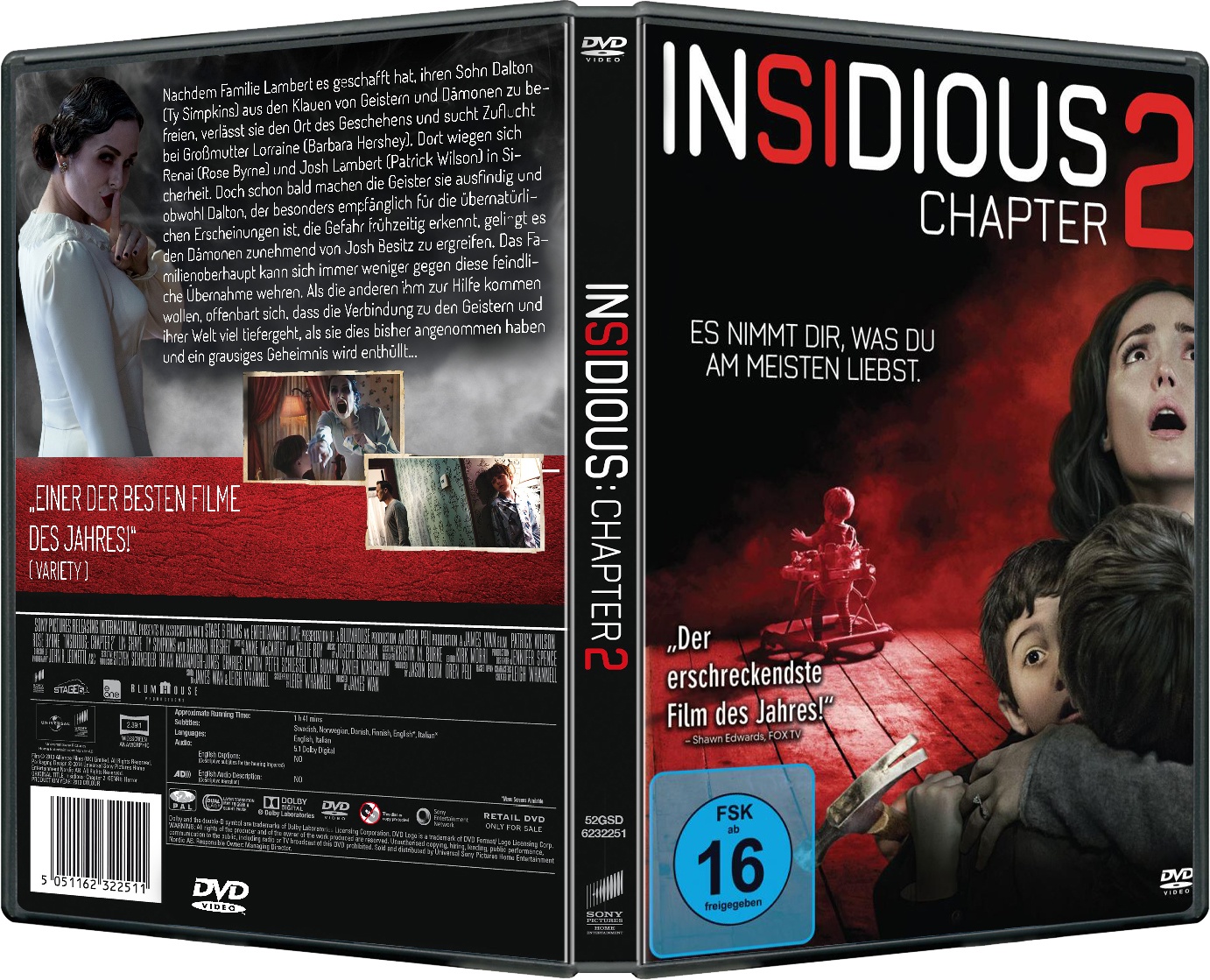 Insidious 2 DVD Cover German box cover
