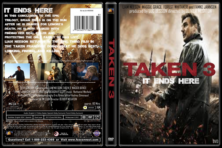 TAK3N (TAKEN 3) box cover