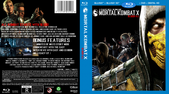 Mortal Kombat X: Bloodfall (Fake Movie) box art cover