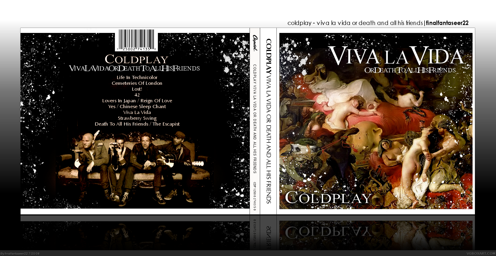 Coldplay:Viva La Vida Or Death And All His Friends box cover