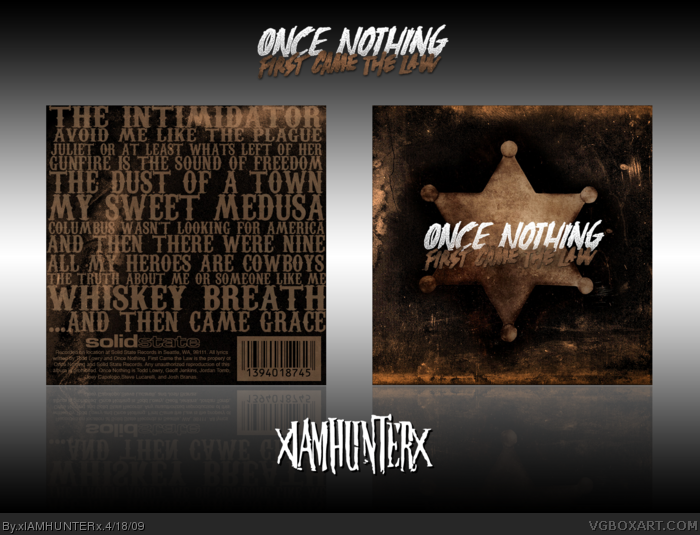 Once Nothing: First Came The Law box art cover