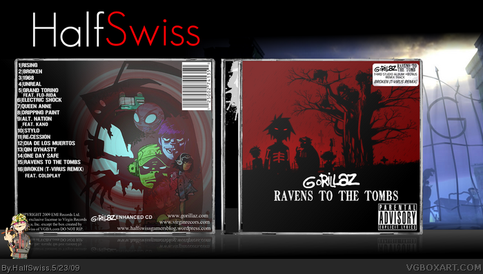 Gorillaz: Ravens to the Tombs box art cover