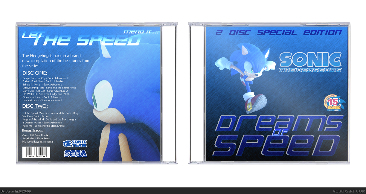 Sonic: Dreams of Speed box cover