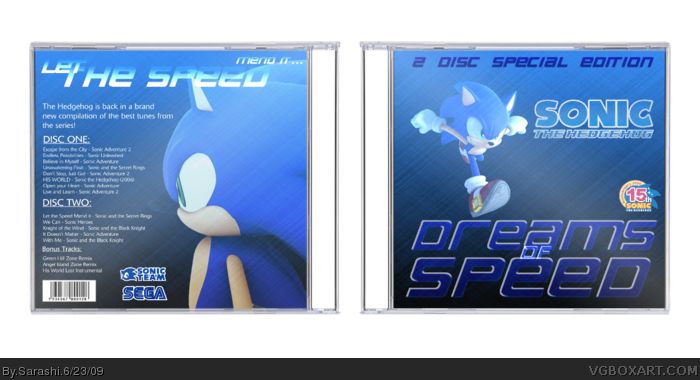 Sonic: Dreams of Speed box art cover