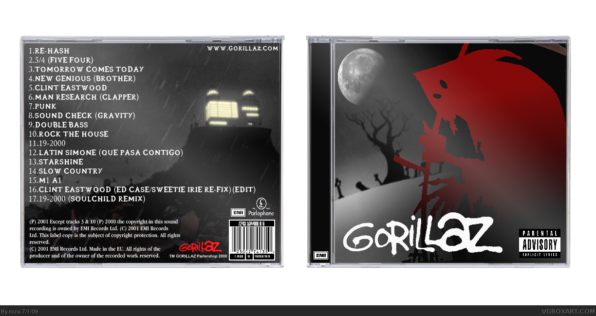 Gorillaz box cover