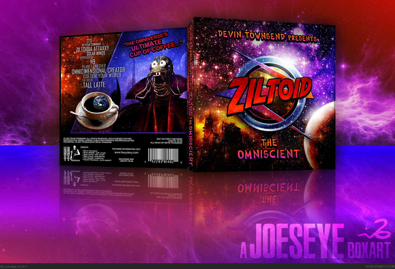 Devin Townsend: Ziltoid The Omniscient box cover