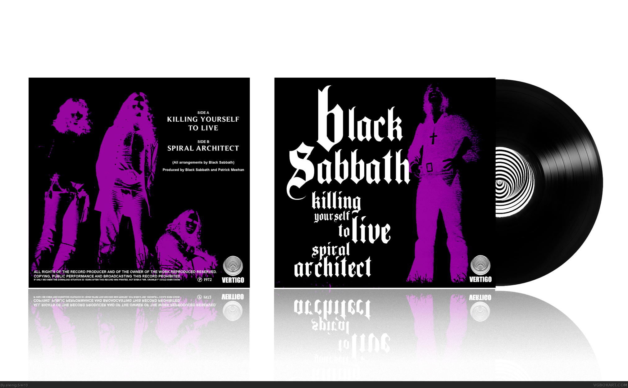 Black Sabbath - Killing Yourself To Live box cover