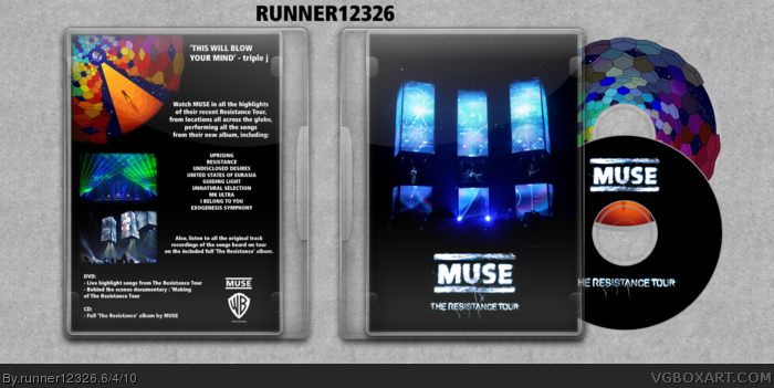 Muse - The Resistance Tour box art cover