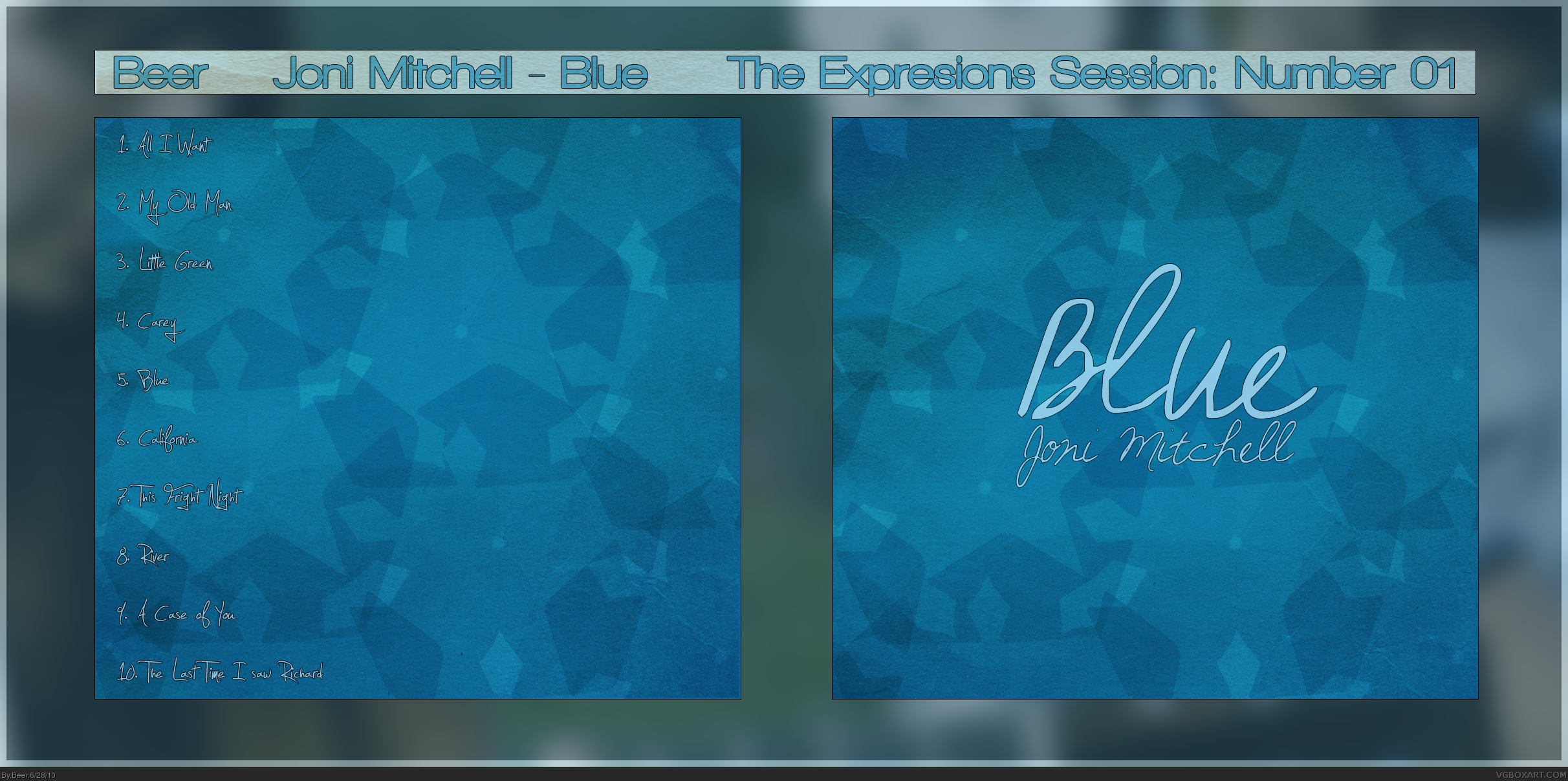 Blue - Joni Mitchell box cover