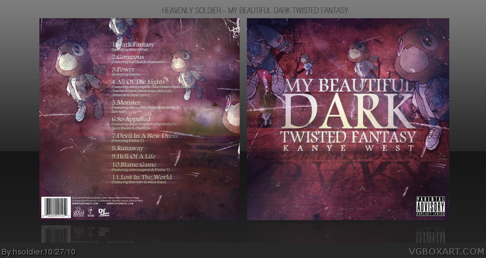 Kanye West: My Beautiful Dark Twisted Fantasy box art cover