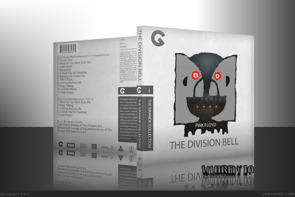 Pink Floyd - The Division Bell box cover
