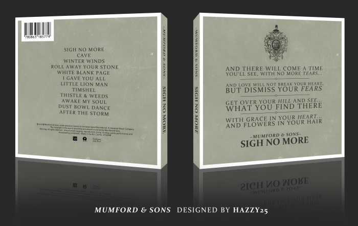 Mumford & Sons: Sigh No More box art cover