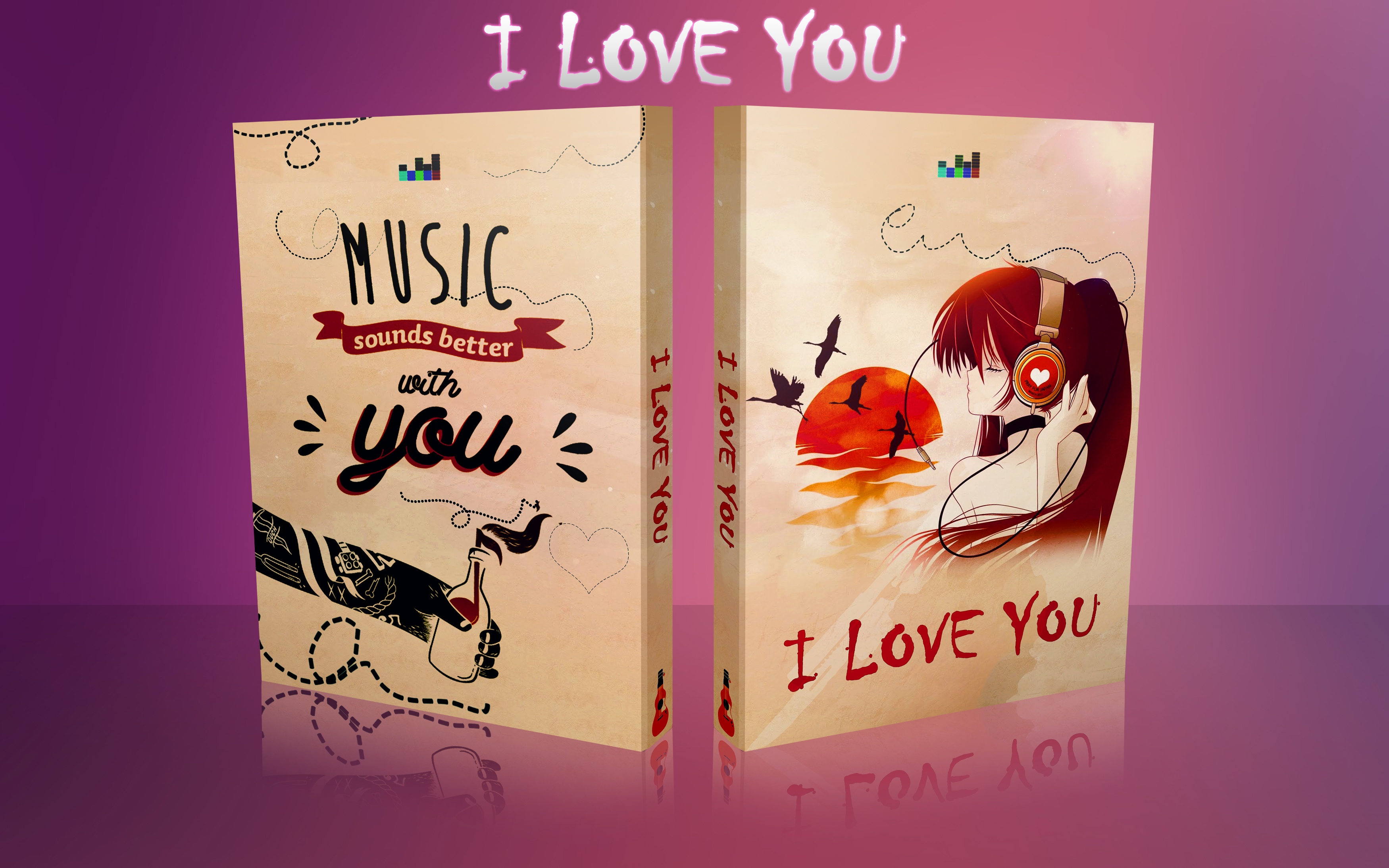 I Love You Music box cover