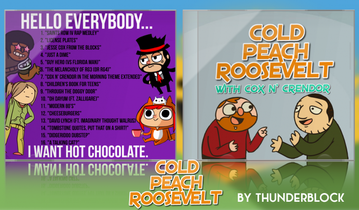 Cold Peach Roosevelt with Cox n' Crendor box art cover