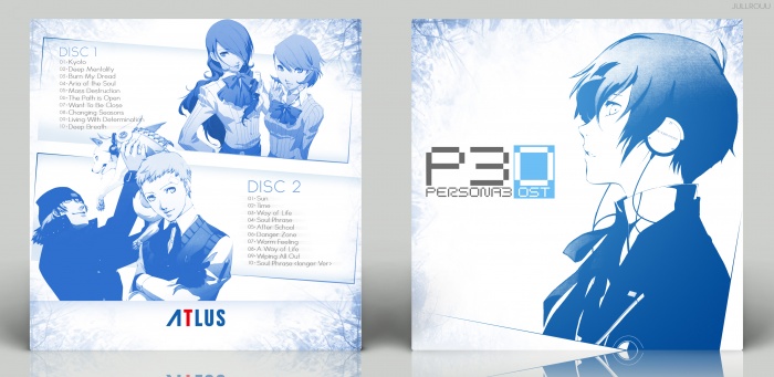 Persona 3 Official Soundtrack Selection box art cover