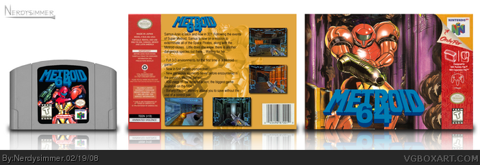 Metroid 64 box art cover