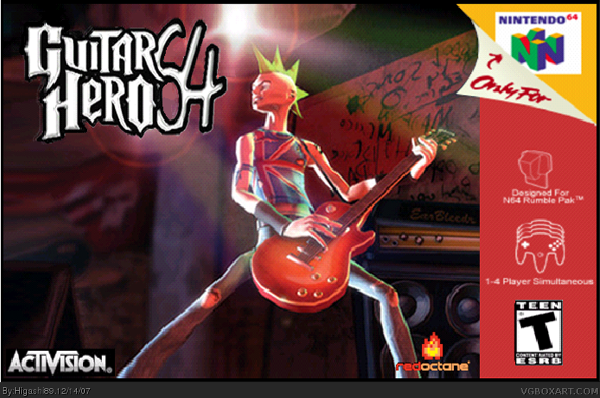 Guitar Hero 64 box cover