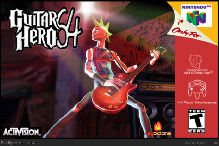 Guitar Hero 64 box art cover
