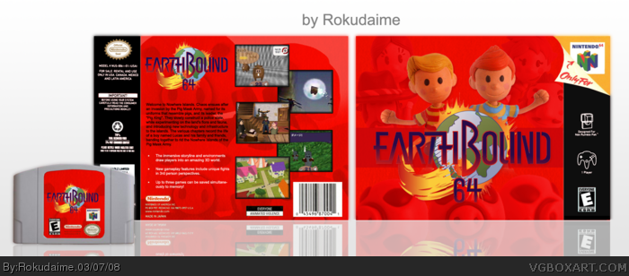 Earthbound 64 box art cover