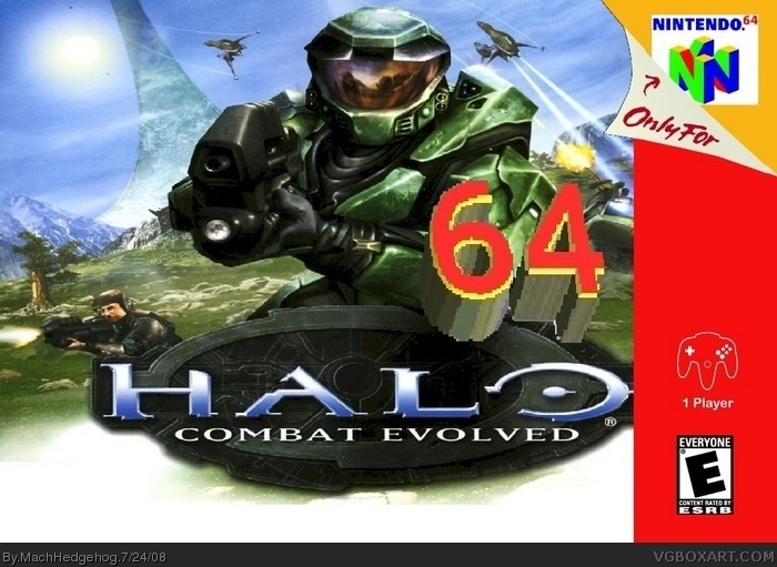 Halo 64 box art cover