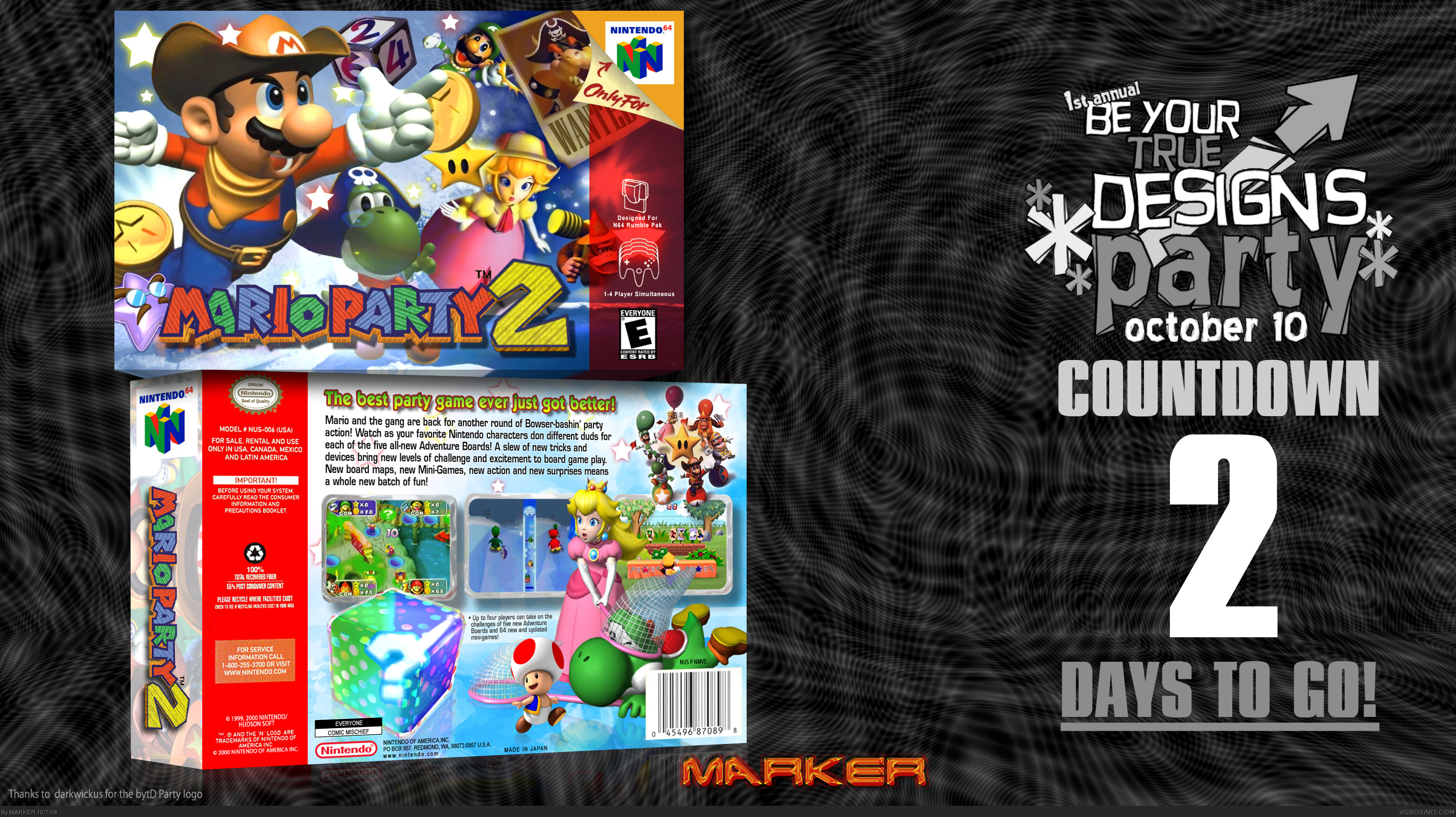 Mario Party 2 box cover