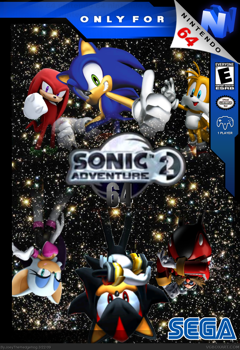 Sonic Adventure 2 64 box cover