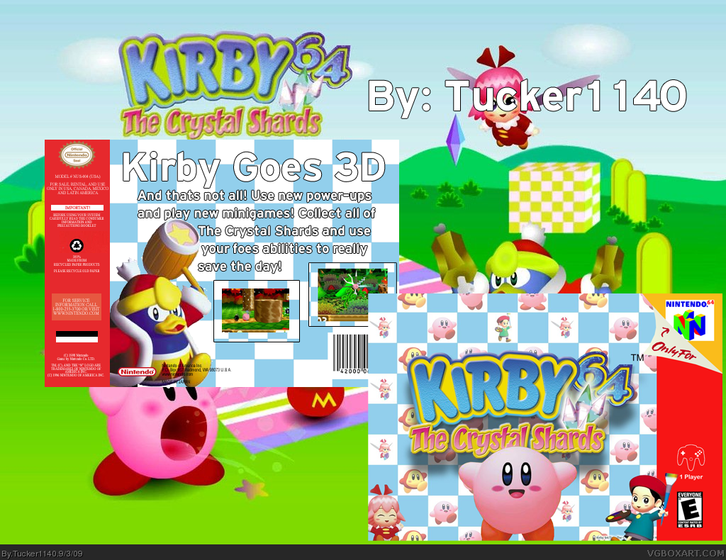 Kirby 64: The Crystal Shards box cover