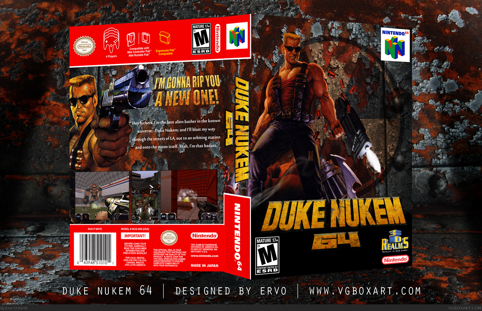Duke Nukem 64 box cover