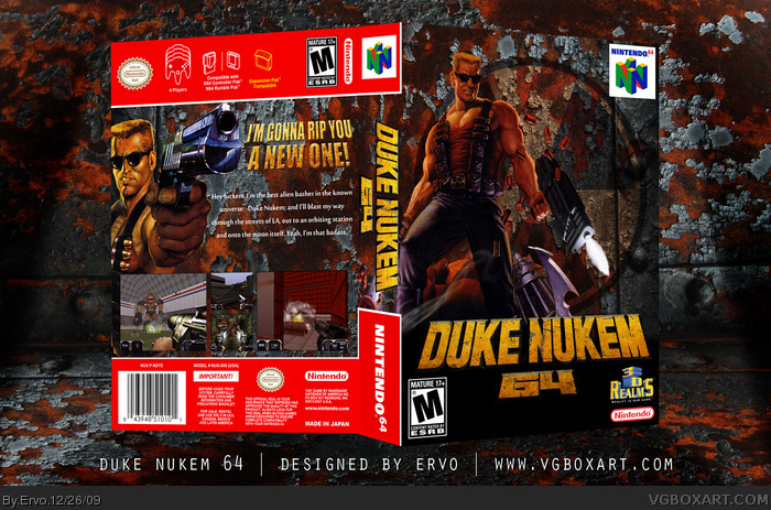 Duke Nukem 64 box art cover