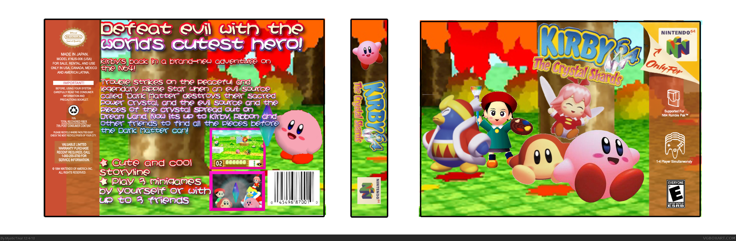 Kirby 64: The Crystal Shards box cover