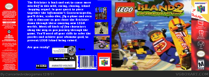 LEGO Island 2: The Brickster's Revenge box art cover