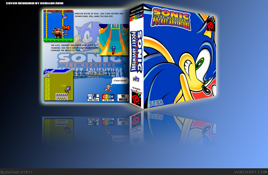 NGPC - Sonic The Hedgehog - Pocket Adventure box cover