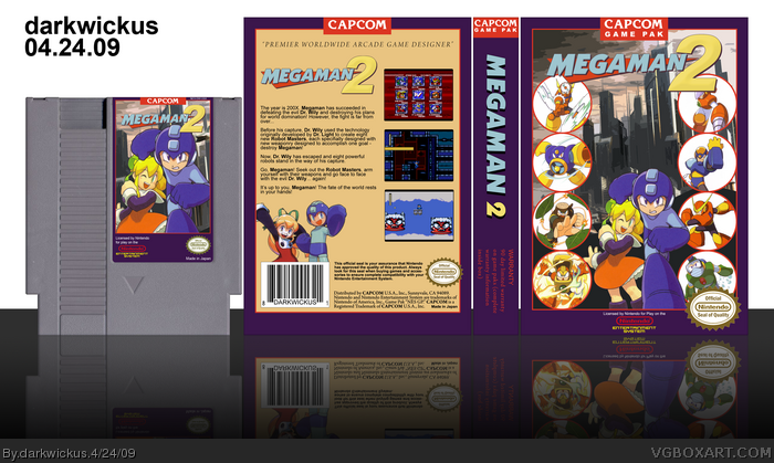 Megaman 2 box art cover