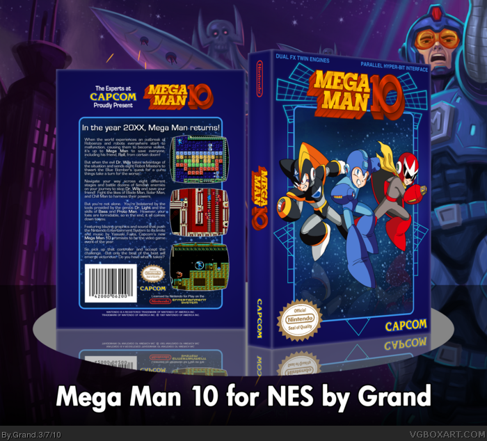 Mega Man 10 box art cover