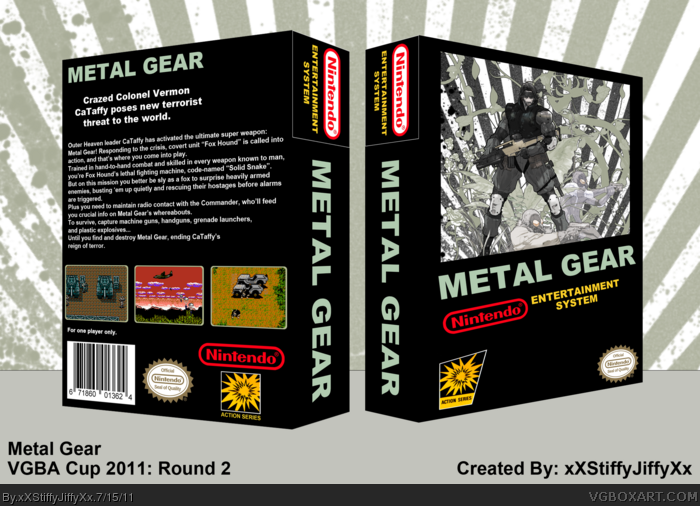 Metal Gear box art cover