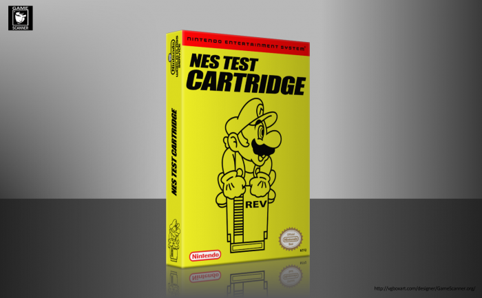 Nintendo NES Test Cartridge NTF2 box art cover